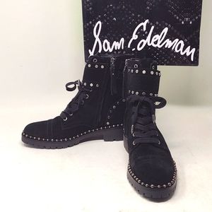 Sam Edelman Women's Jennifer Studded Combat Boots